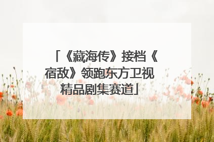 《藏海传》接档《宿敌》领跑东方卫视精品剧集赛道