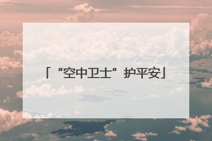 “空中卫士”护平安