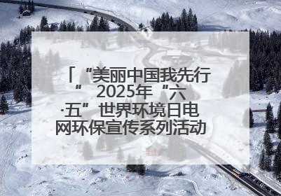 “美丽中国我先行” 2025年“六·五”世界环境日电网环保宣传系列活动——多场景联动，共筑生态发展新图景