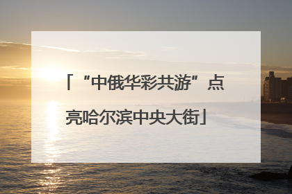 “中俄华彩共游”点亮哈尔滨中央大街
