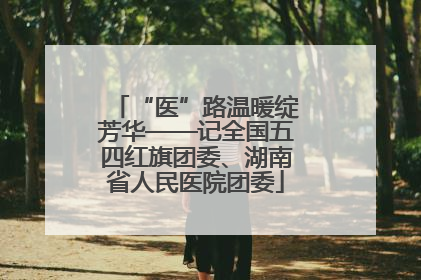 “医”路温暖绽芳华——记全国五四红旗团委、湖南省人民医院团委