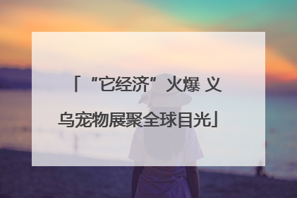 “它经济”火爆 义乌宠物展聚全球目光