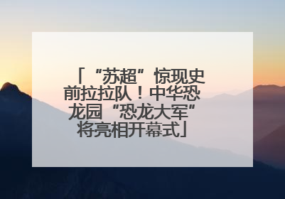 “苏超”惊现史前拉拉队！中华恐龙园“恐龙大军”将亮相开幕式