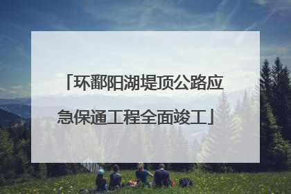环鄱阳湖堤顶公路应急保通工程全面竣工