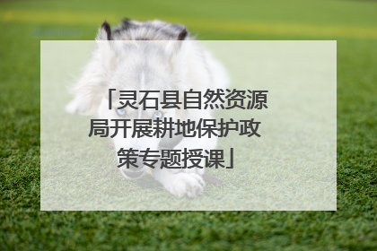 灵石县自然资源局开展耕地保护政策专题授课