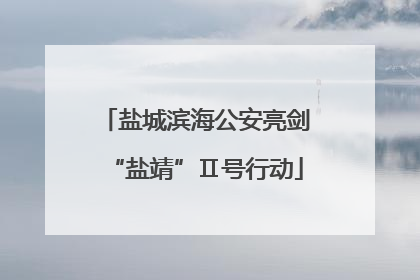 盐城滨海公安亮剑“盐靖”Ⅱ号行动