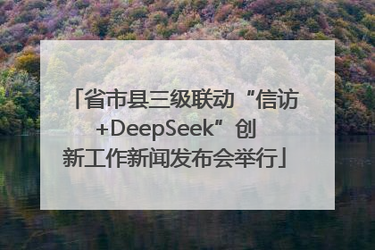 省市县三级联动“信访+DeepSeek”创新工作新闻发布会举行