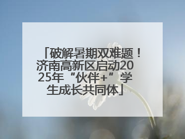 破解暑期双难题！济南高新区启动2025年“伙伴+”学生成长共同体