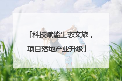 科技赋能生态文旅，项目落地产业升级