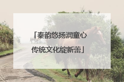秦韵悠扬润童心 传统文化绽新蕾