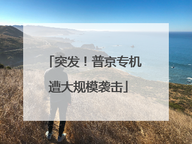 突发！普京专机遭大规模袭击
