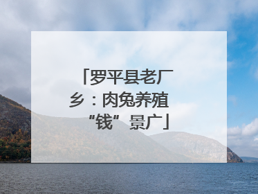罗平县老厂乡：肉兔养殖“钱”景广