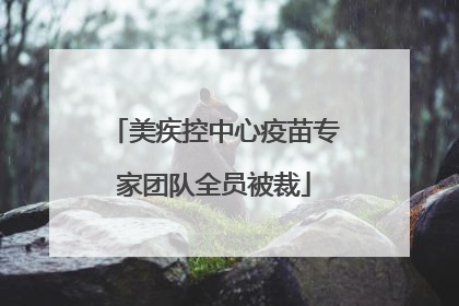 美疾控中心疫苗专家团队全员被裁