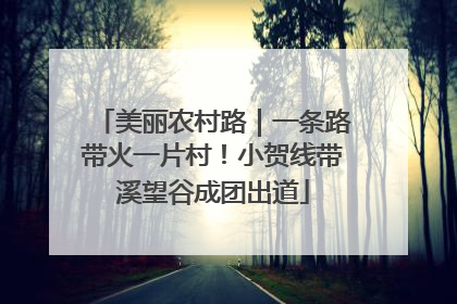 美丽农村路｜一条路带火一片村！小贺线带溪望谷成团出道