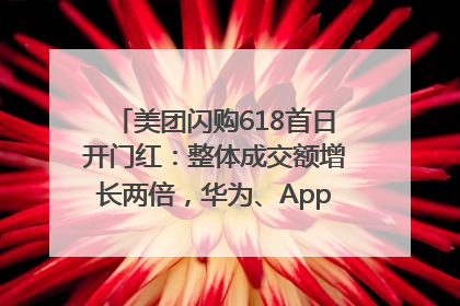 美团闪购618首日开门红：整体成交额增长两倍，华为、Apple、沃尔玛等近800个品牌翻倍增长