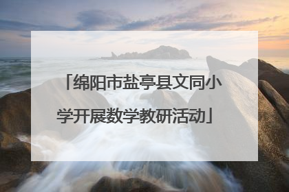 绵阳市盐亭县文同小学开展数学教研活动