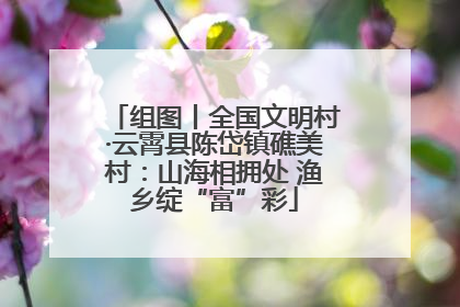 组图丨全国文明村·云霄县陈岱镇礁美村：山海相拥处 渔乡绽“富”彩
