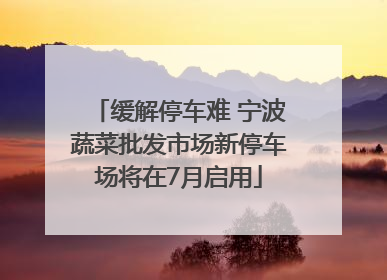 缓解停车难 宁波蔬菜批发市场新停车场将在7月启用