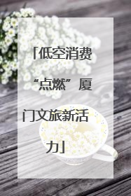 低空消费“点燃”厦门文旅新活力