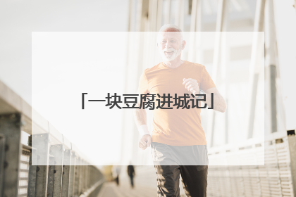 一块豆腐进城记