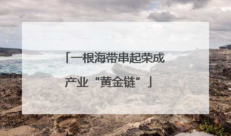 一根海带串起荣成产业“黄金链”