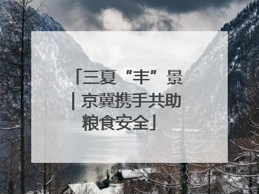 三夏“丰”景｜京冀携手共助粮食安全