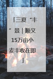 三夏“丰”景｜顺义15万亩小麦丰收在即