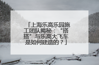 上海乐高乐园施工团队揭秘：“搭搭”与乐高大飞车是如何建造的？
