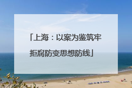 上海：以案为鉴筑牢拒腐防变思想防线