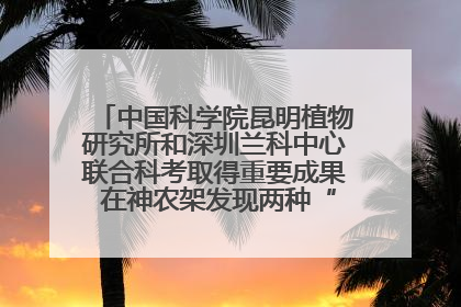 中国科学院昆明植物研究所和深圳兰科中心联合科考取得重要成果 在神农架发现两种“国保”级兰花