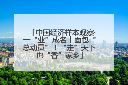 中国经济样本观察·一“业”成名丨面包“总动员”！“走”天下也“香”家乡