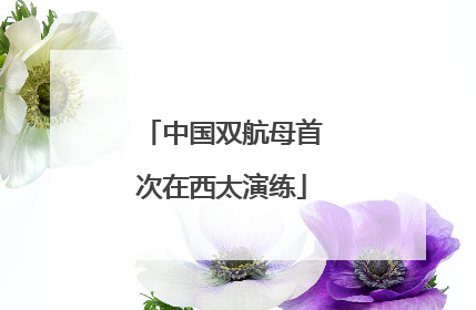 中国双航母首次在西太演练