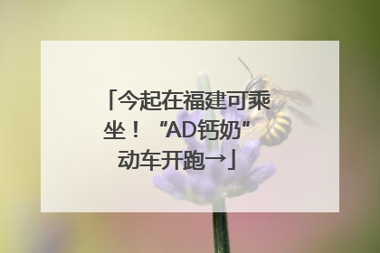 今起在福建可乘坐！“AD钙奶”动车开跑→