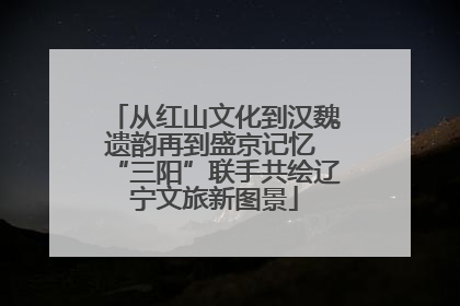从红山文化到汉魏遗韵再到盛京记忆 “三阳”联手共绘辽宁文旅新图景