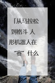 从马拉松到格斗 人形机器人在“赛”什么
