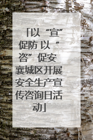 以“宣”促防 以“咨”促安 襄城区开展安全生产宣传咨询日活动