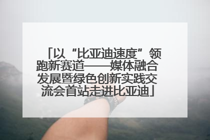 以“比亚迪速度”领跑新赛道——媒体融合发展暨绿色创新实践交流会首站走进比亚迪