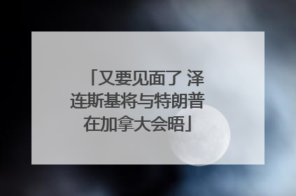 又要见面了 泽连斯基将与特朗普在加拿大会晤