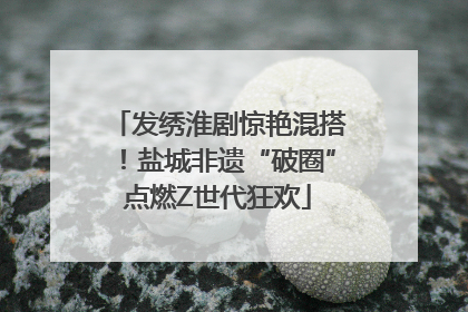 发绣淮剧惊艳混搭！盐城非遗“破圈”点燃Z世代狂欢