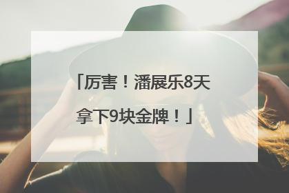 厉害！潘展乐8天拿下9块金牌！