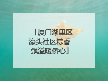厦门湖里区濠头社区粽香飘溢暖侨心