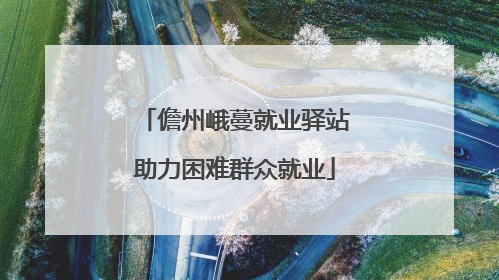 儋州峨蔓就业驿站助力困难群众就业