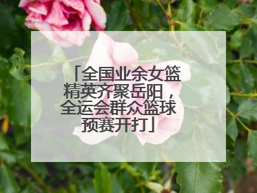 全国业余女篮精英齐聚岳阳，全运会群众篮球预赛开打