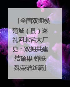 全国双拥模范城（县）巡礼河北省大厂县：双拥共建结硕果 蝉联殊荣谱新篇