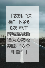 农机“送检”下乡60次 枣庄薛城临城街道为夏粮收割添“安全引擎”