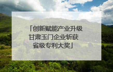创新赋能产业升级 甘肃玉门企业斩获省级专利大奖