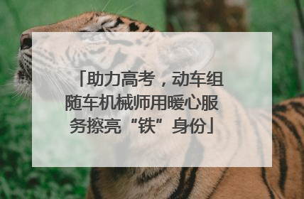 助力高考，动车组随车机械师用暖心服务擦亮“铁”身份
