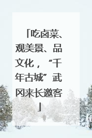 吃卤菜、观美景、品文化，“千年古城”武冈来长邀客