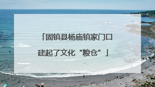 固镇县杨庙镇家门口建起了文化“粮仓”