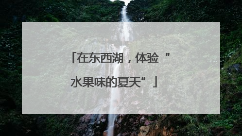 在东西湖，体验“水果味的夏天”